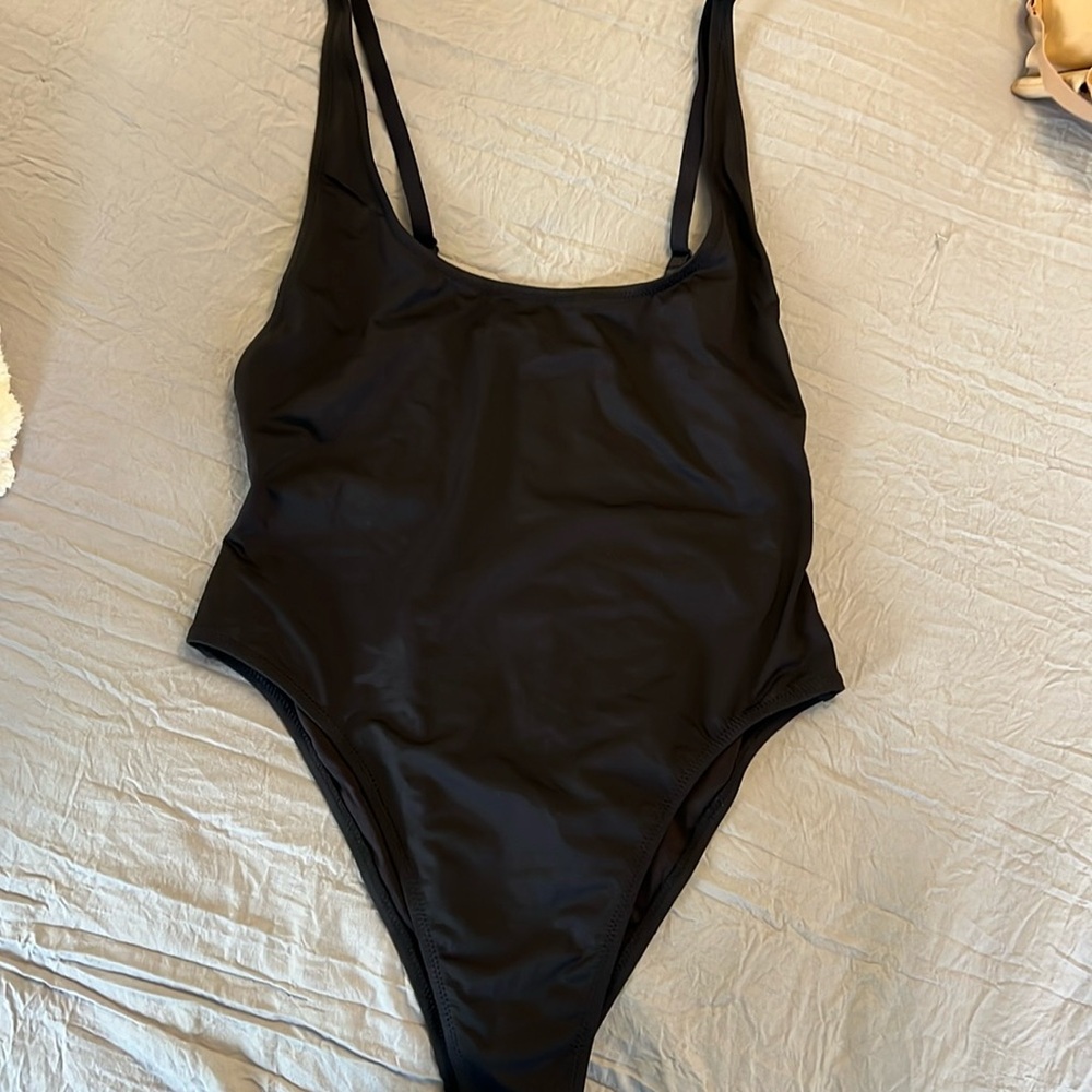 SKIMS Black One-Piece Swimsuit